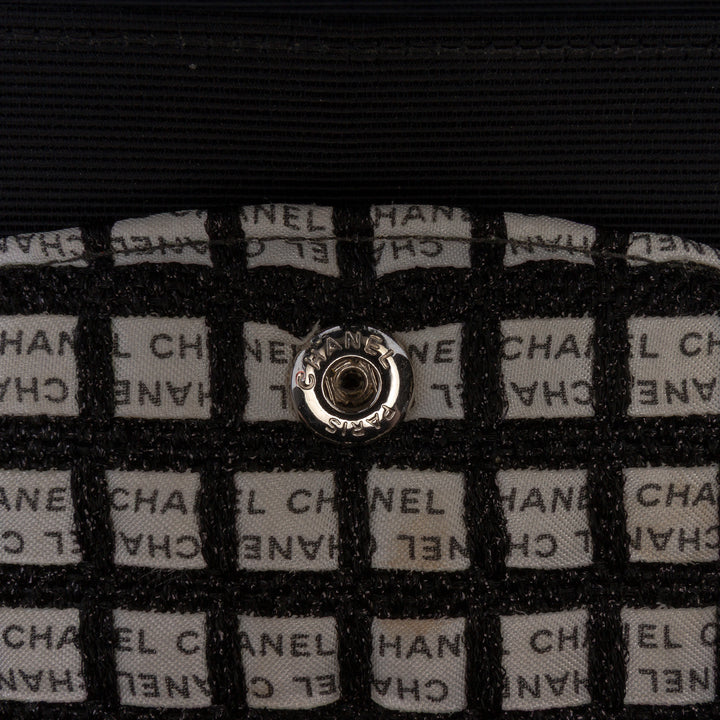 Chanel Medium Classic Tweed et Ribbon Logo Double rabat