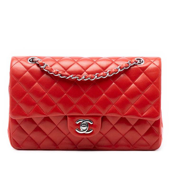 Chanel Medium Classic Cuir d’agneau Double rabat