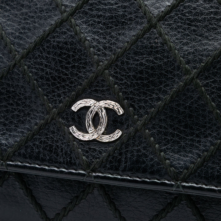 Chanel CC Cuir d’agneau Wild Stitch Wallet on Chain