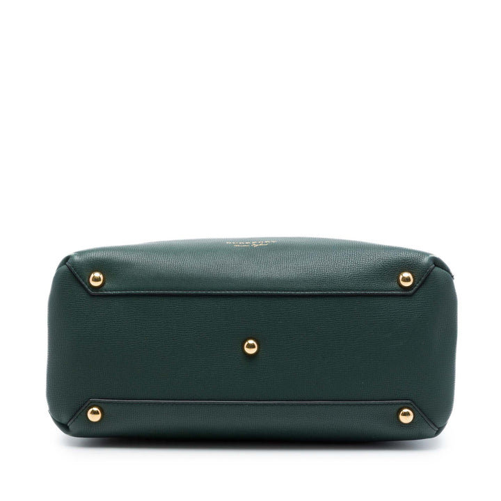 Burberry House Check Banner Sac Moyen Cuir