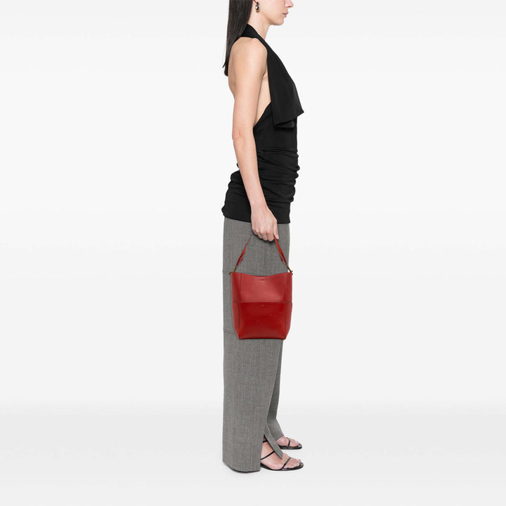 Celine Sac seau Seau Sangle Moyen Rouge – vue 10 – GABY PARIS