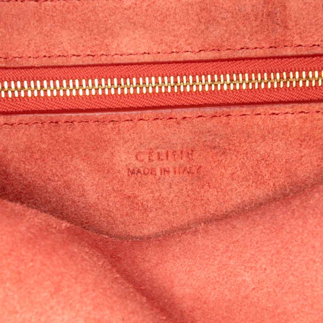 Celine Sac seau Seau Sangle Moyen Rouge – vue 5 – GABY PARIS