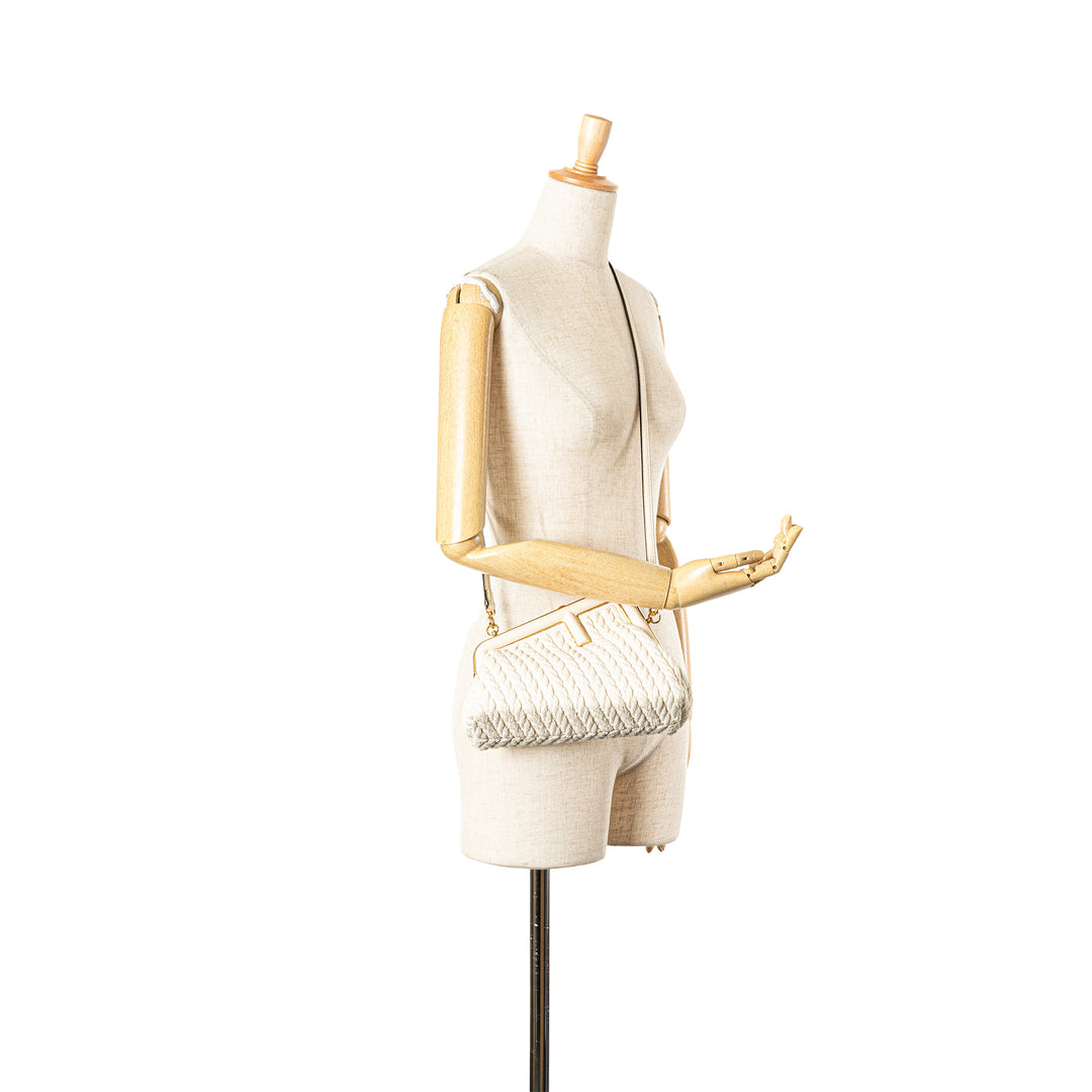 Small Knit Fendi First Crossbody Brown - Gaby Paris