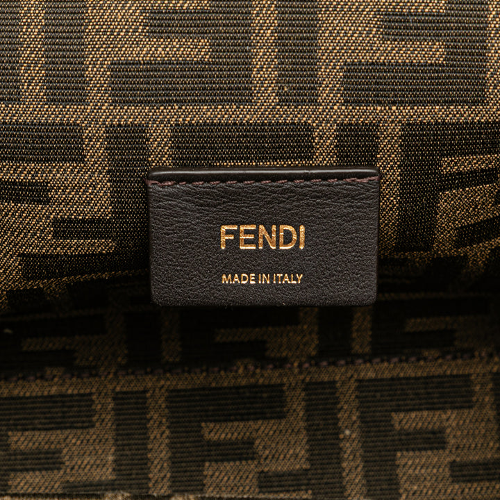 Small Knit Fendi First Crossbody Brown - Gaby Paris