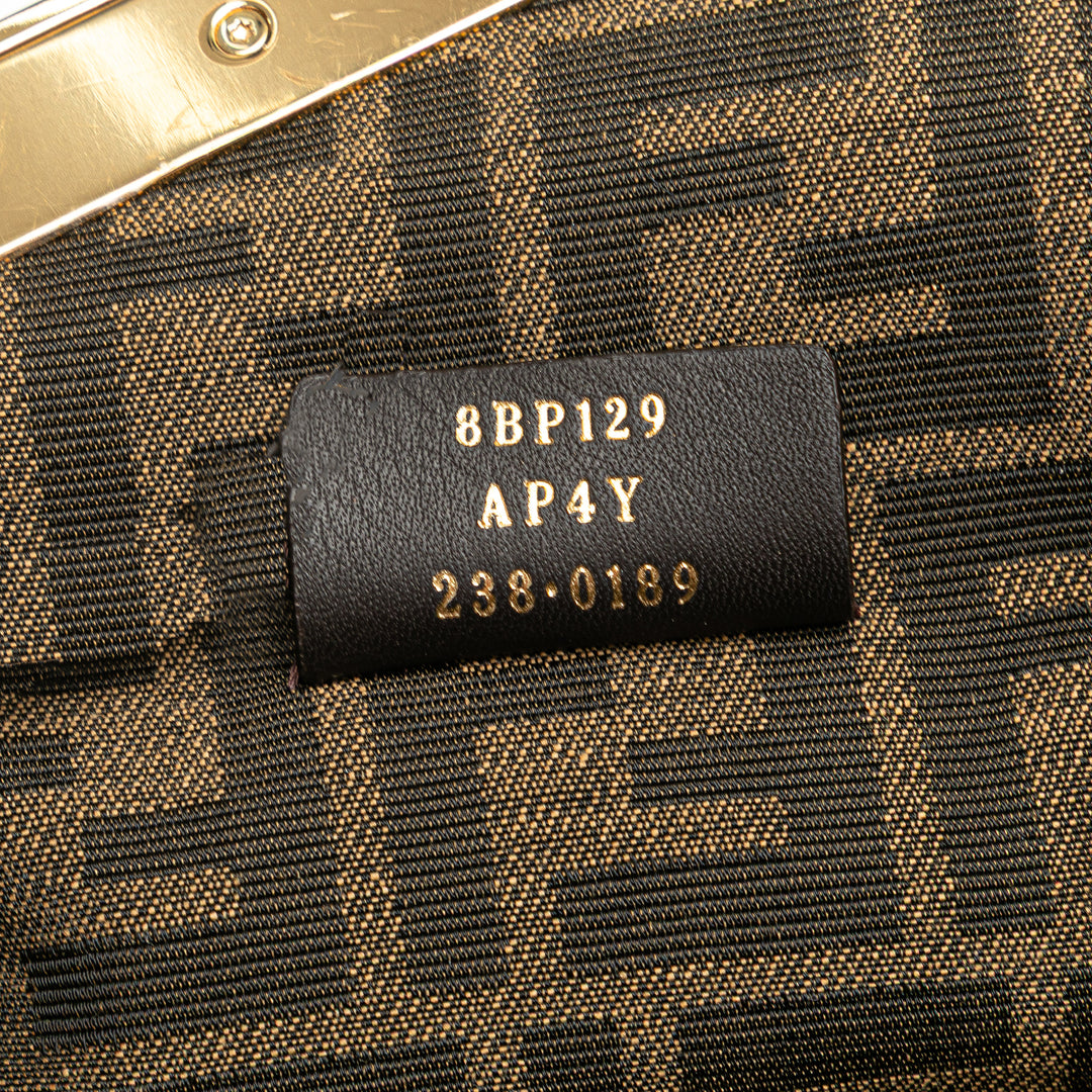 Small Knit Fendi First Crossbody Brown - Gaby Paris