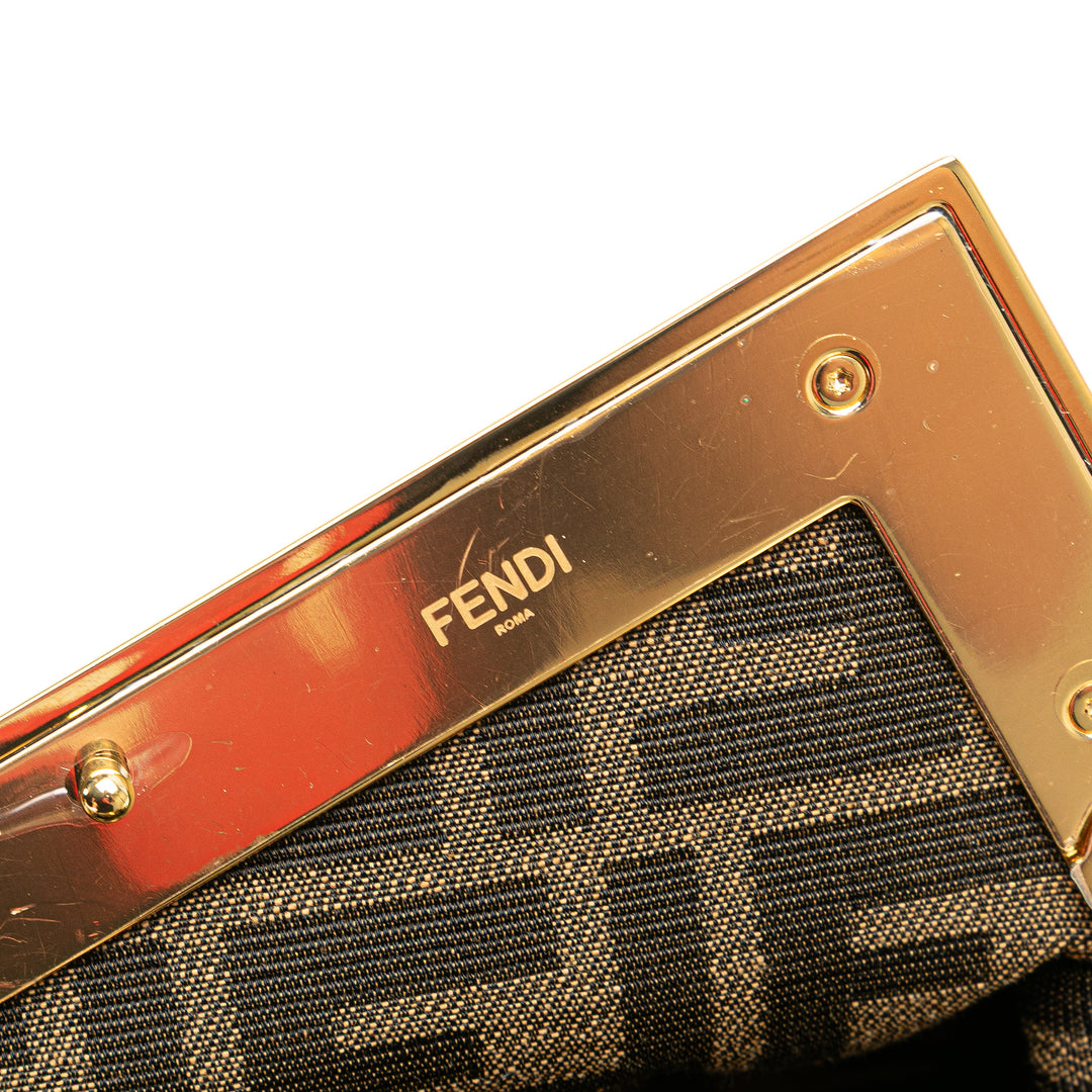 Small Knit Fendi First Crossbody Brown - Gaby Paris