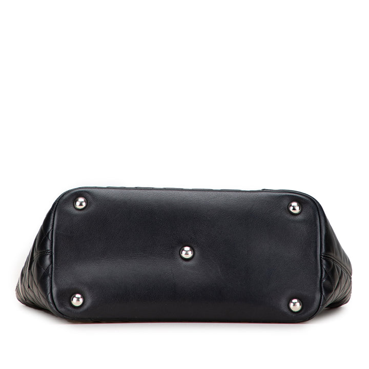 Chanel Large Cuir d’agneau Cambon Ligne Cabas Noir