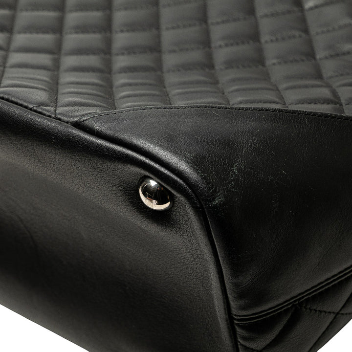 Chanel Large Cuir d’agneau Cambon Ligne Cabas Noir