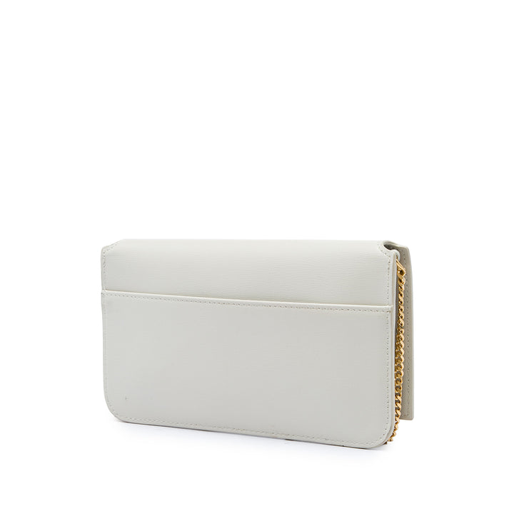 Saint Laurent Étui téléphone Cassandre Blanc – vue 2 – GABY PARIS