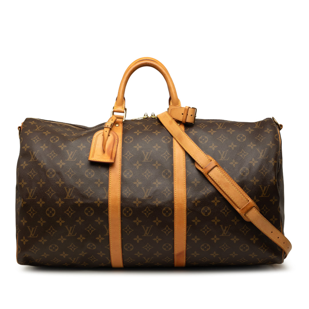 Keepall Bandouliere 55 Monogram Marron