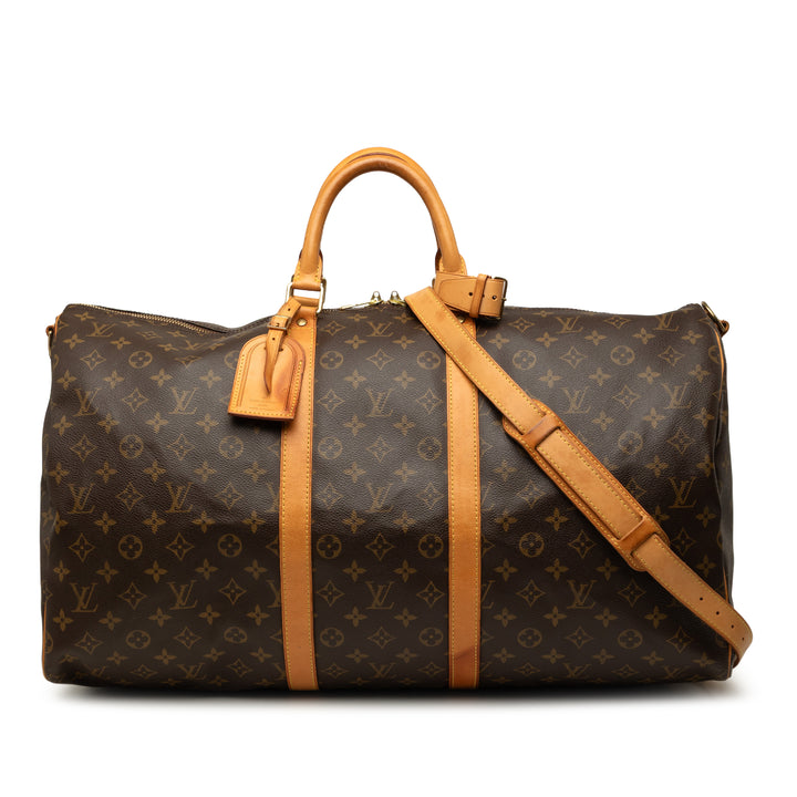 Keepall Bandouliere 55 Monogram Marron