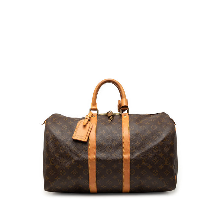 Louis Vuitton Keepall 45 Monogram Marron – vue principale – GABY PARIS