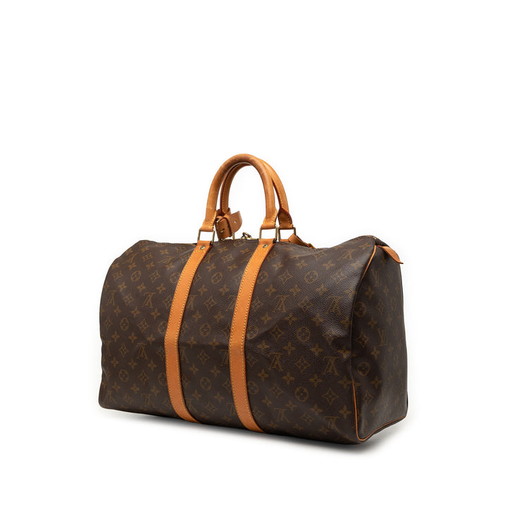 Louis Vuitton Keepall 45 Monogram Marron – vue 2 – GABY PARIS
