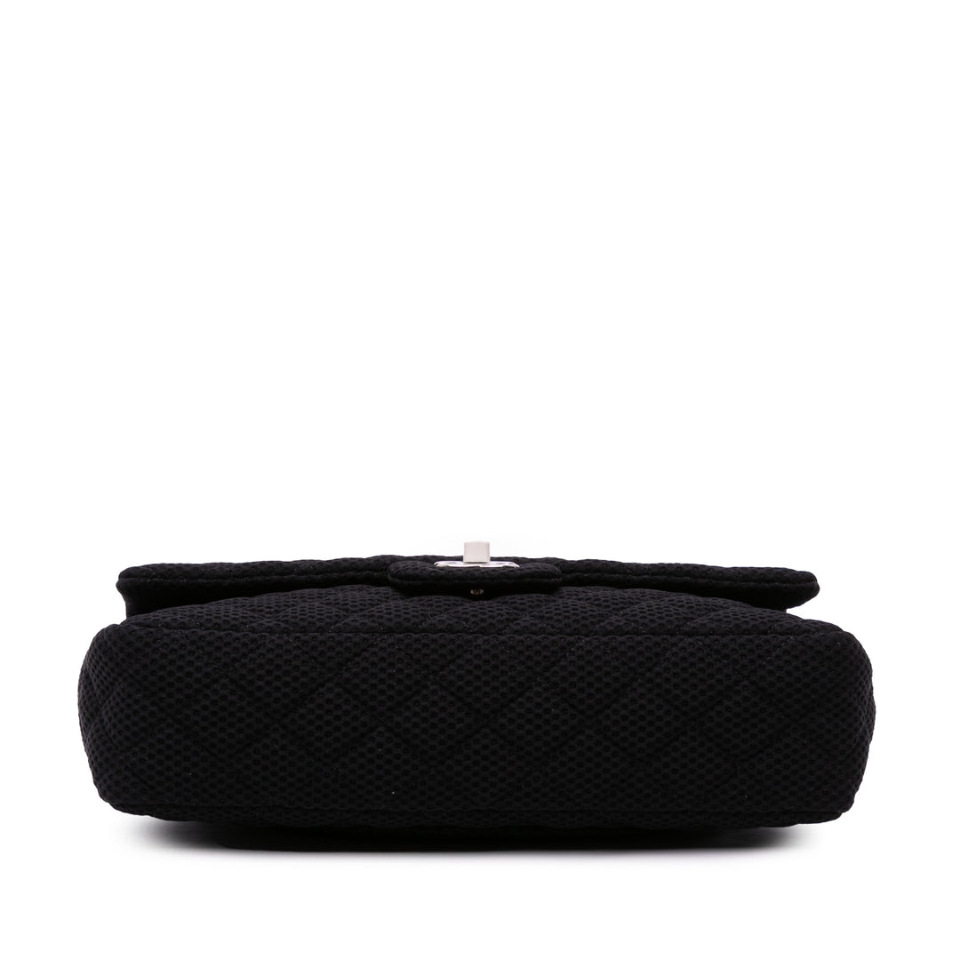 Medium Classic Mesh Single Flap Black - Gaby Paris