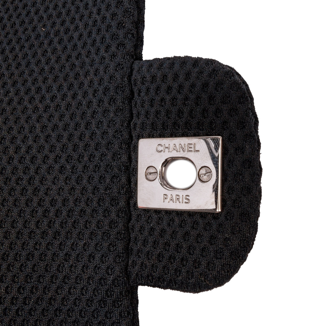 Medium Classic Mesh Single Flap Black - Gaby Paris