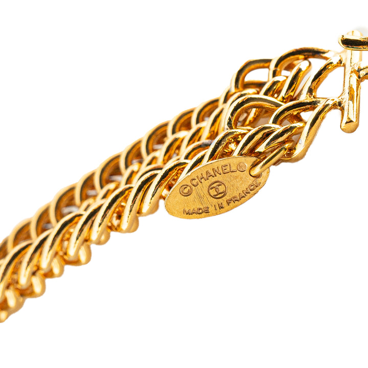 Gold Plated Lion Head Choker Necklace Gold - Gaby Paris