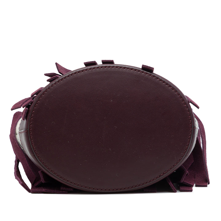 Burberry Sac seau Mega Check et Fringe Marron – vue 3 – GABY PARIS