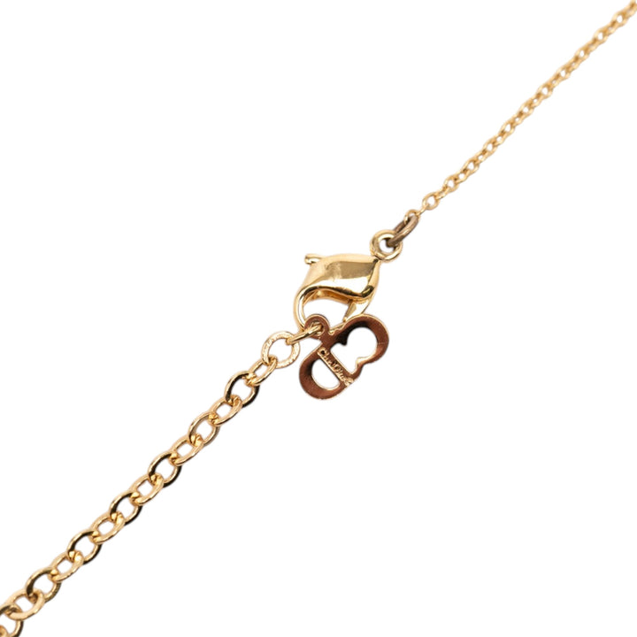 Dior plaqué CD Logo Heart Pendant Collier
