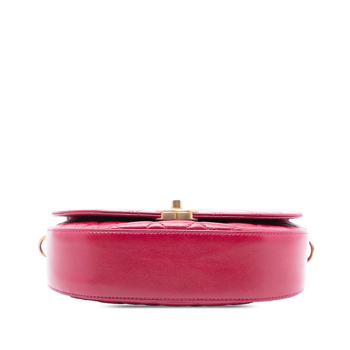 Chanel CC Matelassé brillant Cuir de veau Simple rabat