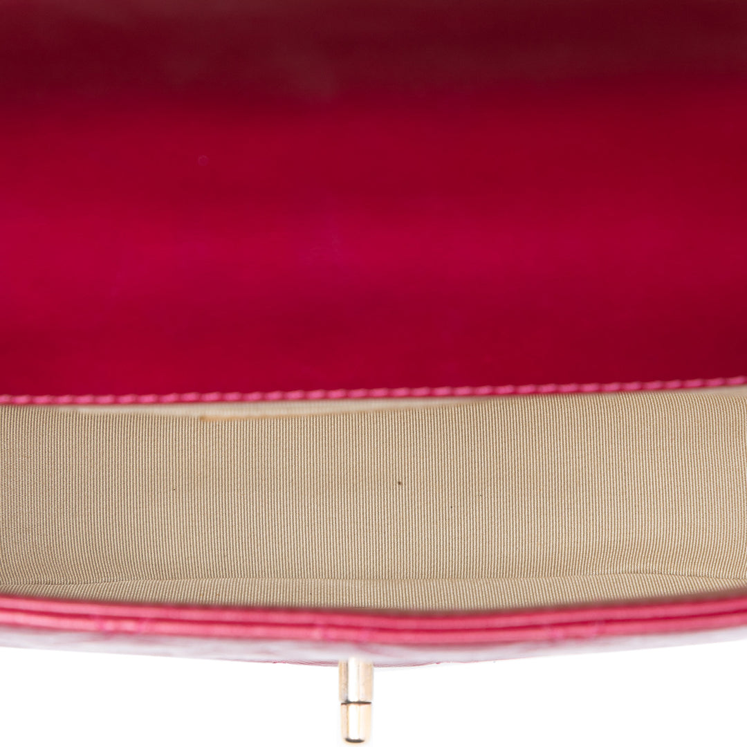 Chanel CC Matelassé brillant Cuir de veau Simple rabat