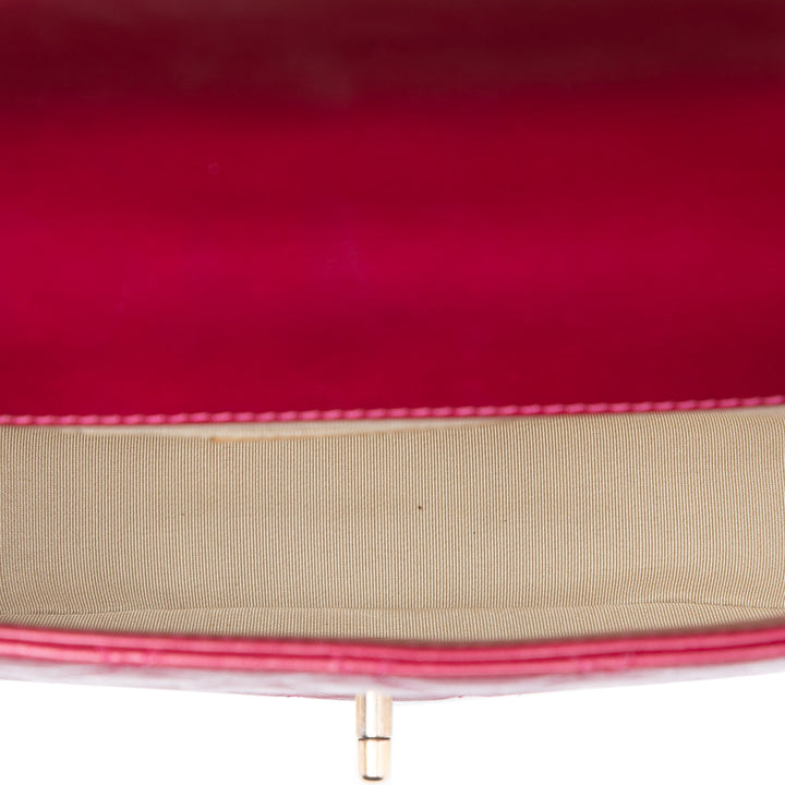 Chanel CC Matelassé brillant Cuir de veau Simple rabat