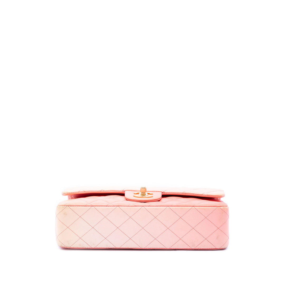 Classic Ombre Double rabat Moyen Cuir d'agneau Rose