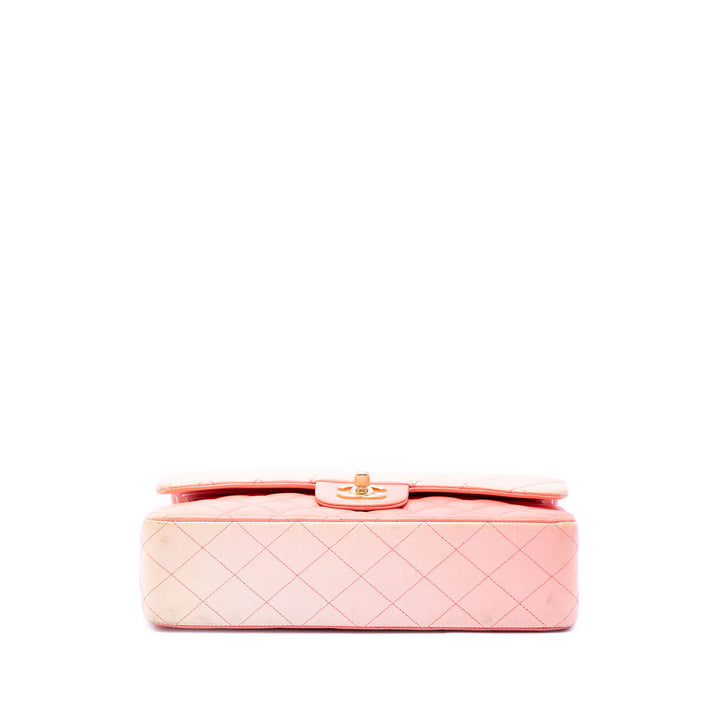 Classic Ombre Double rabat Moyen Cuir d'agneau Rose