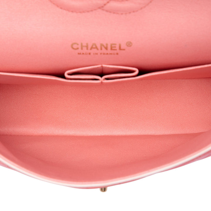 Classic Ombre Double rabat Moyen Cuir d'agneau Rose