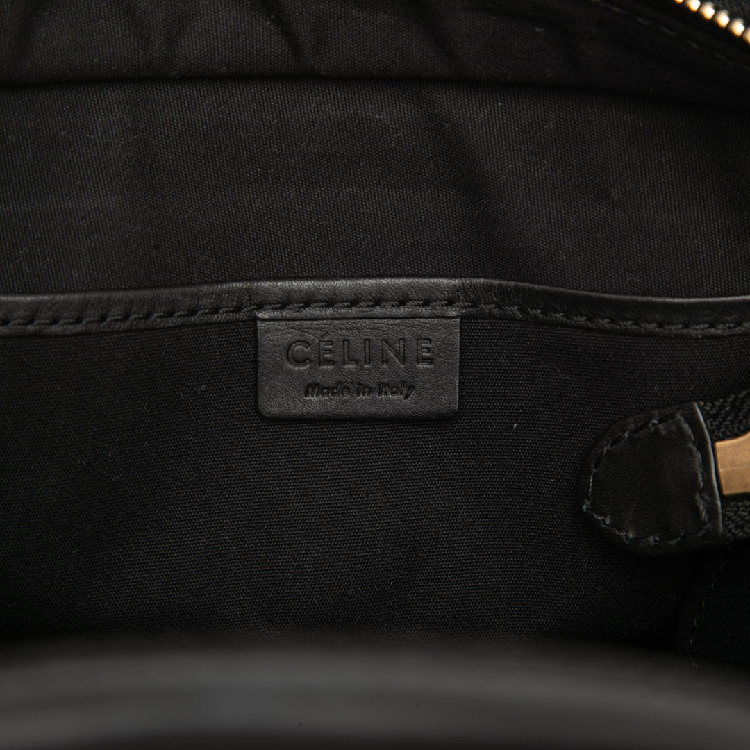Luggage Cabas Nano Cuir de veau lisse Noir