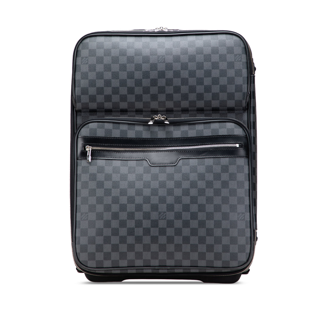Damier Graphite Pegase Business Luggage 55 Black - Gaby Paris