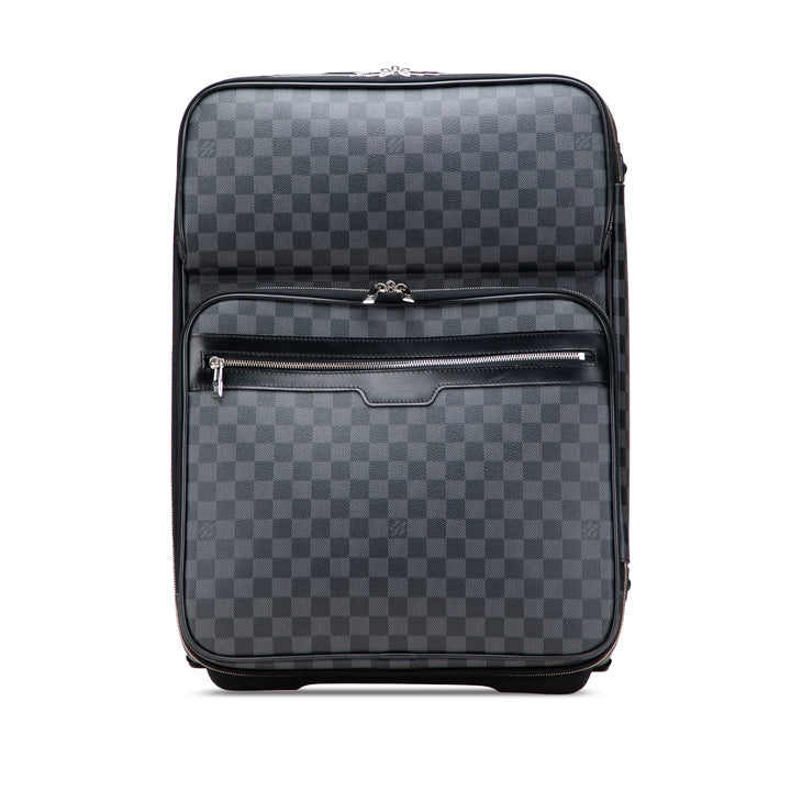 Damier Graphite Pegase Business Luggage 55 Black - Gaby Paris