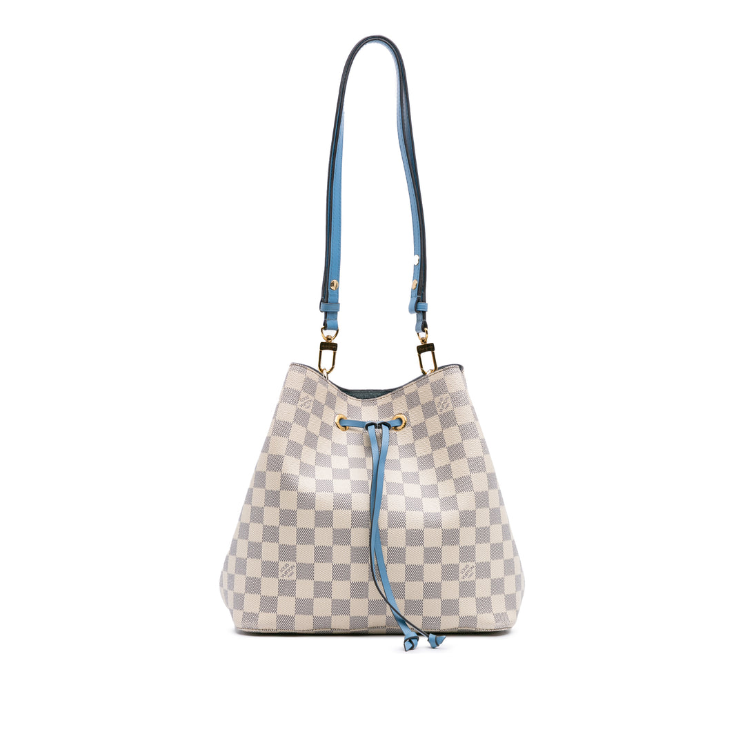 Damier Azur Neonoe MM White - Gaby Paris