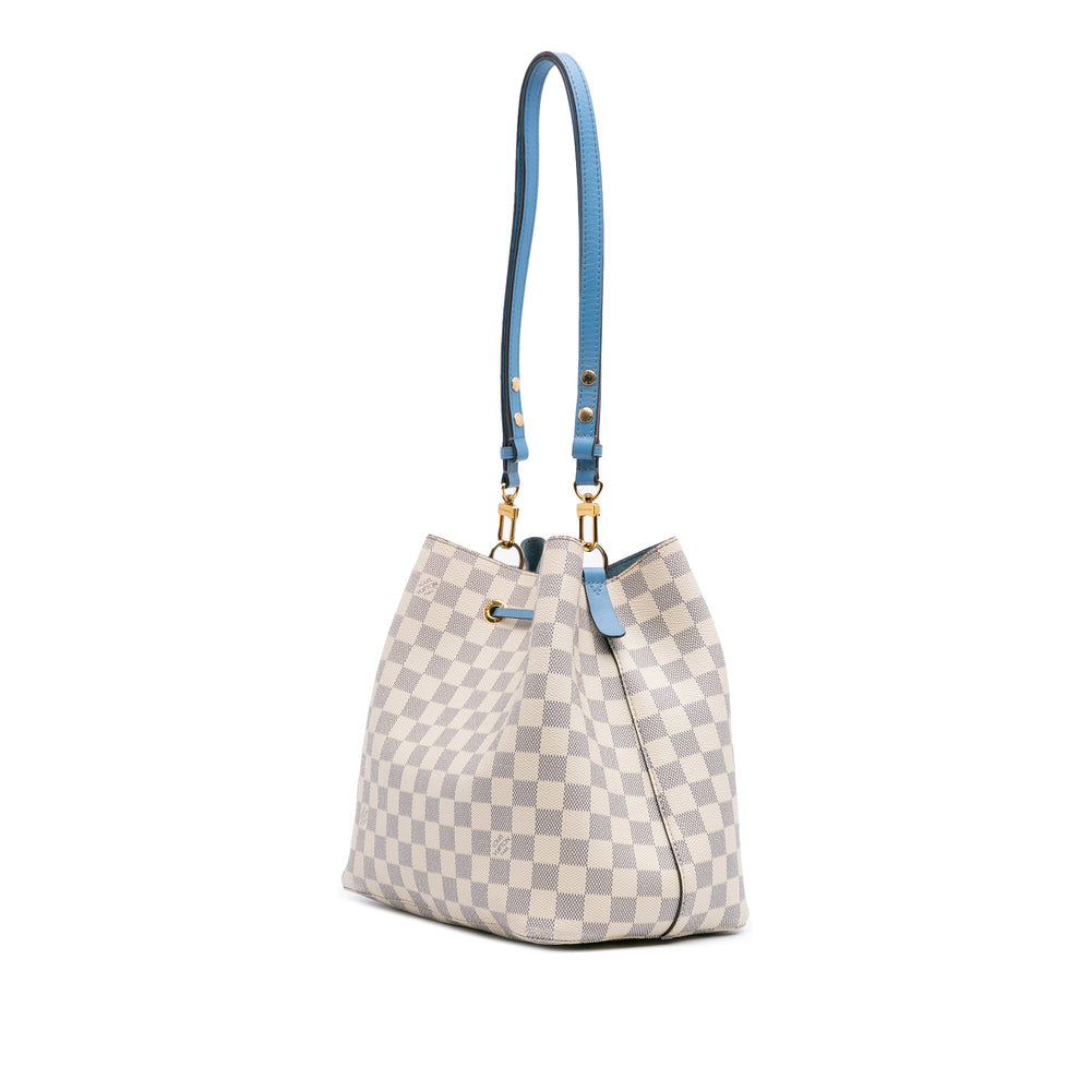 Damier Azur Neonoe MM White - Gaby Paris