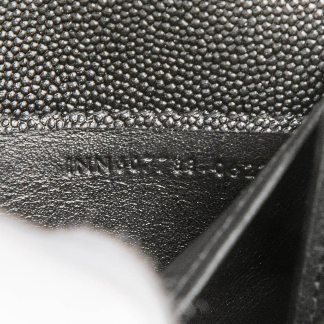 Saint Laurent Grain De Poudre Uptown Chain Portefeuille