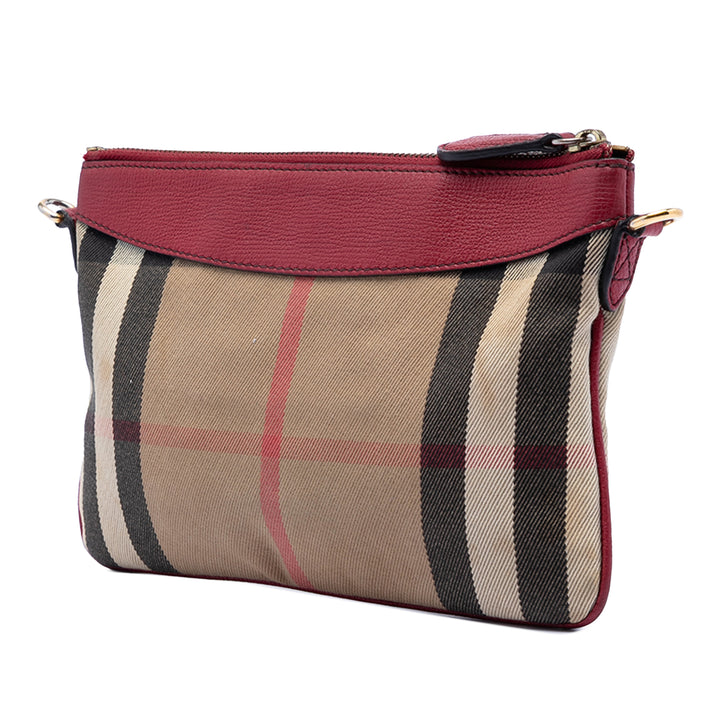 Burberry Sac bandoulière House Check Derby Peyton Marron – vue 2 – GABY PARIS