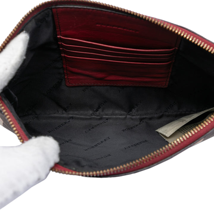 Burberry Sac bandoulière House Check Derby Peyton Marron – vue 4 – GABY PARIS