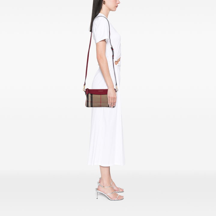 Burberry Sac bandoulière House Check Derby Peyton Marron – vue 7 – GABY PARIS