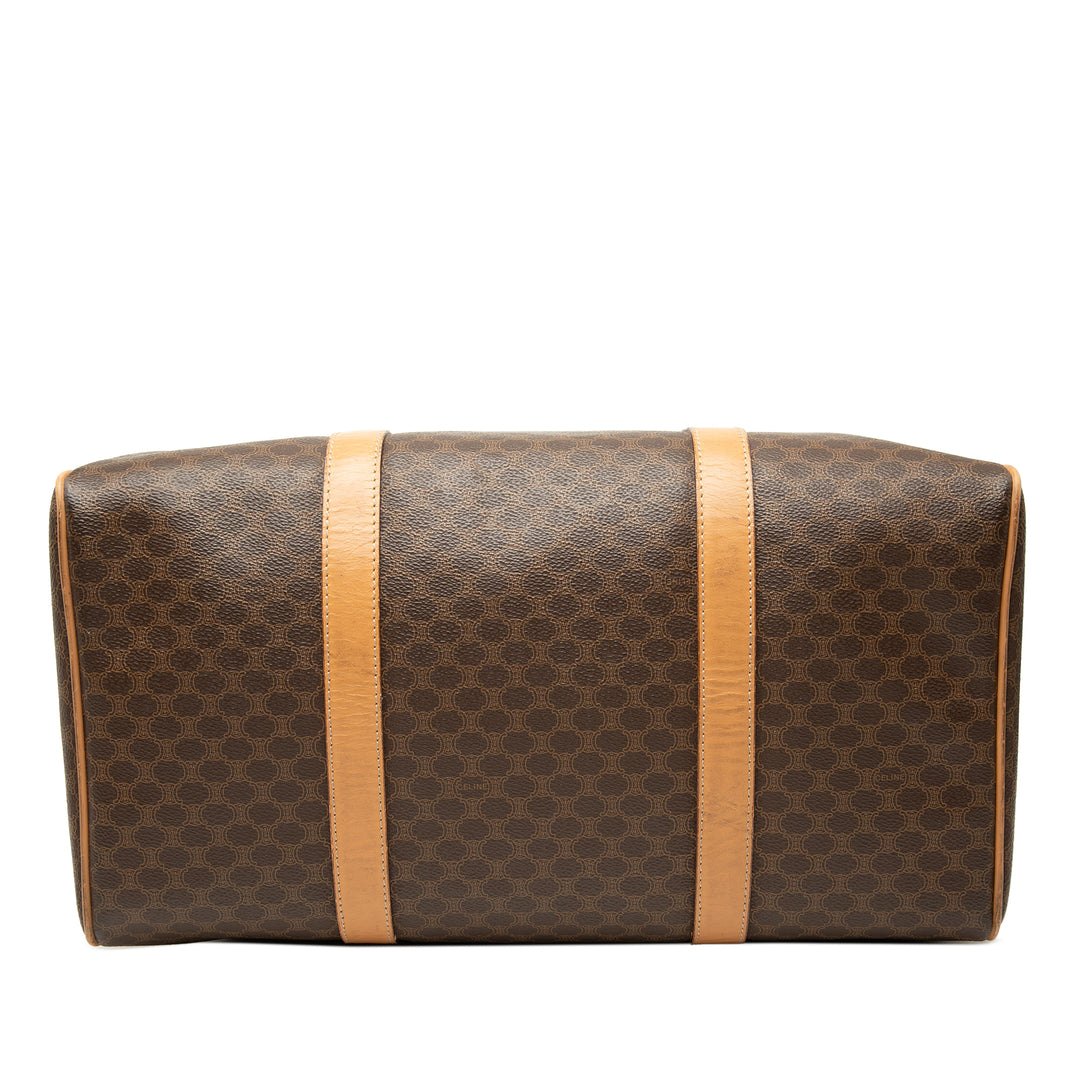 Celine Macadam Boston Sac Toile enduite Marron – vue 3 – GABY PARIS