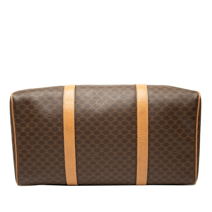 Celine Macadam Boston Sac Toile enduite Marron – vue 3 – GABY PARIS