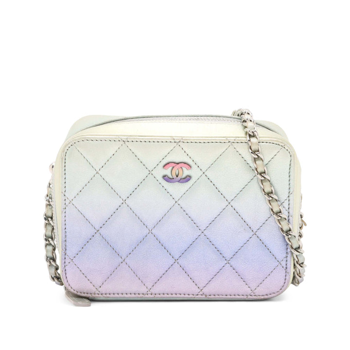Chanel CC Matelassé Gradient Metallic Cuir de veau Sac caméra