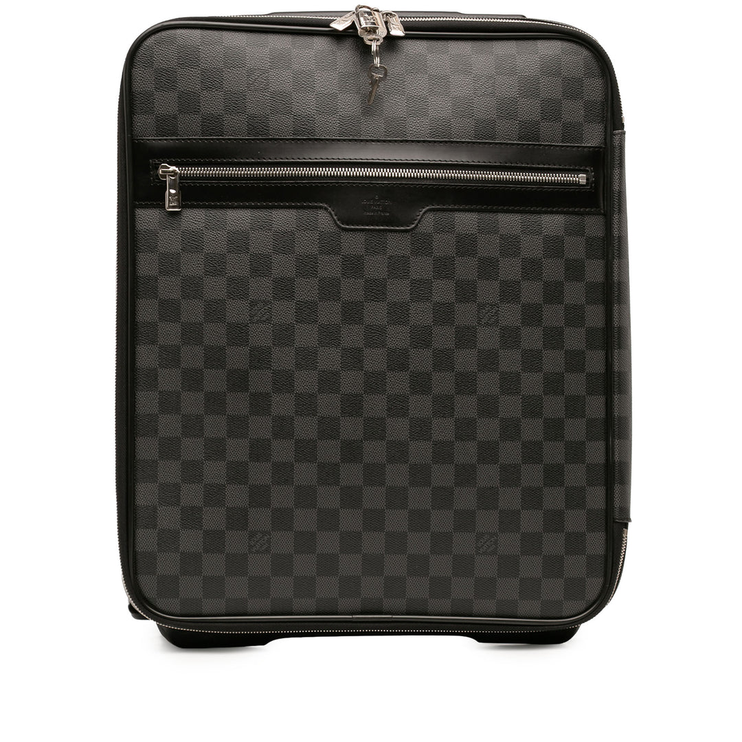 Louis Vuitton Sac de voyage Pegase 45 Damier Graphite Noir – vue principale – GABY PARIS