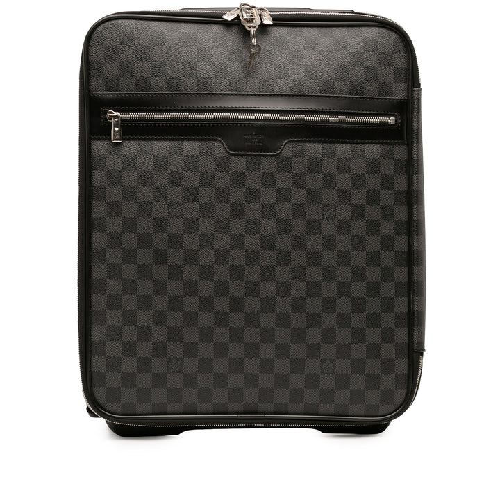 Louis Vuitton Sac de voyage Pegase 45 Damier Graphite Noir – vue principale – GABY PARIS