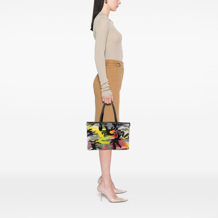 Dior Anselm Reyle Camouflage Cabas Moyen Jaune – vue 7 – GABY PARIS