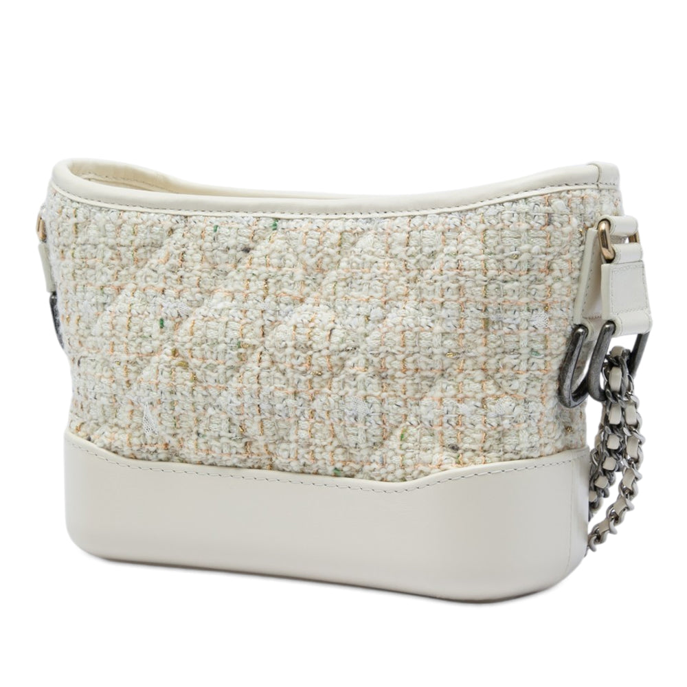 Chanel Sac bandoulière Gabrielle Tweed Petit Marron – vue 2 – GABY PARIS