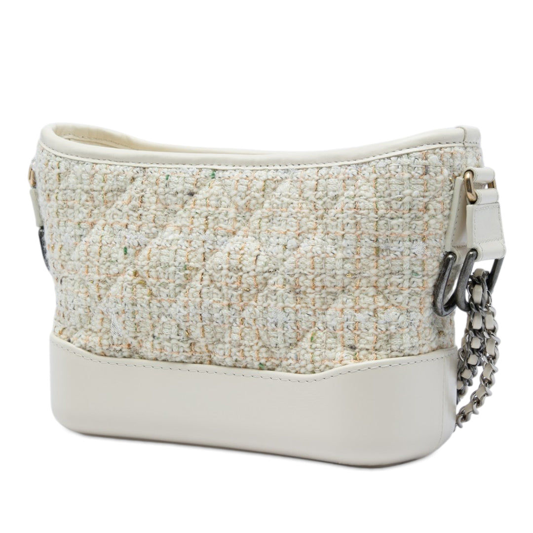 Chanel Sac bandoulière Gabrielle Tweed Petit Marron – vue 2 – GABY PARIS