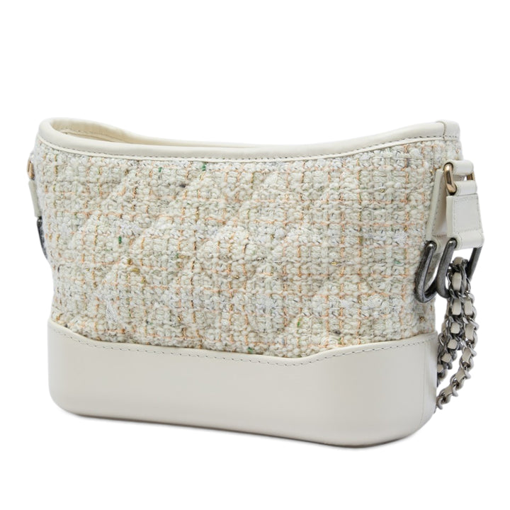 Chanel Sac bandoulière Gabrielle Tweed Petit Marron – vue 2 – GABY PARIS