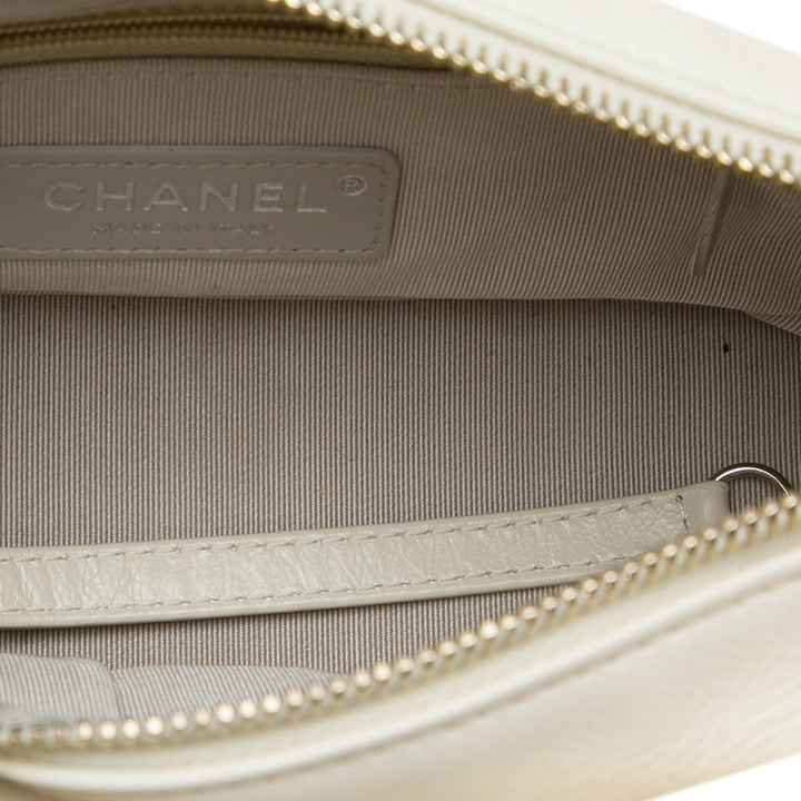 Chanel Sac bandoulière Gabrielle Tweed Petit Marron – vue 4 – GABY PARIS