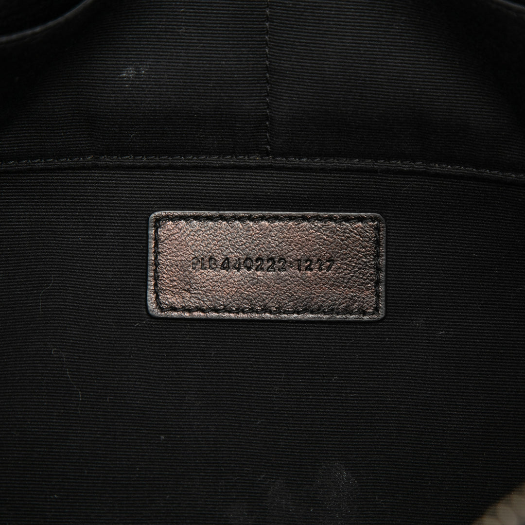 Saint Laurent Chevron Document Étui Cuir