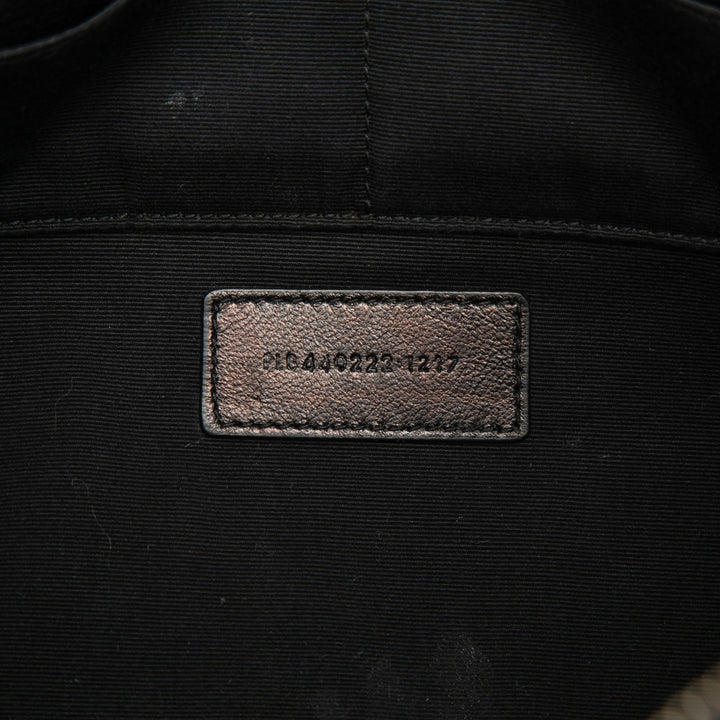 Saint Laurent Chevron Document Étui Cuir