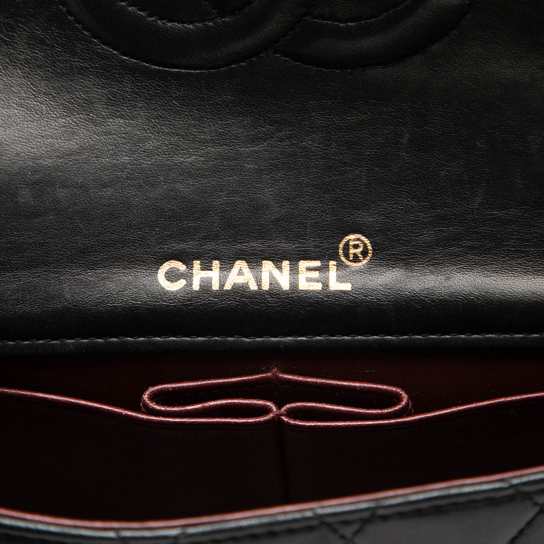 Chanel Mini CC Matelassé Cuir d’agneau Rabat intégral